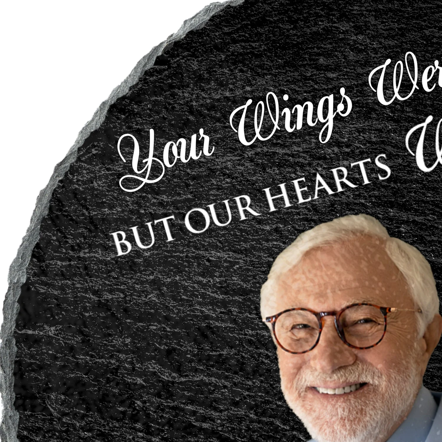 Custom Photo Cardinals I'm Always With You - Memorial Gift - Personalized Circle Memorial Garden Stone - Image 3