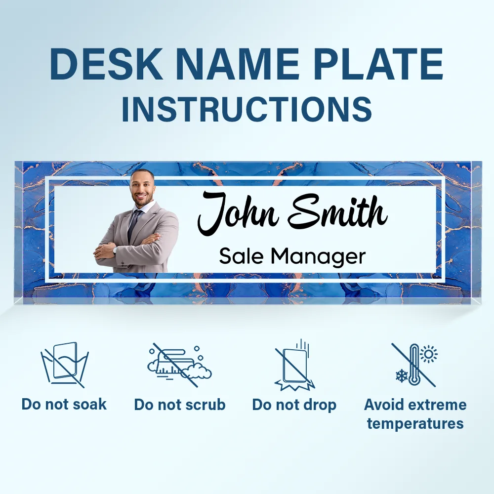 Custom Photo Chief Fun Officer - Personalized Desk Name Plate - Image 7