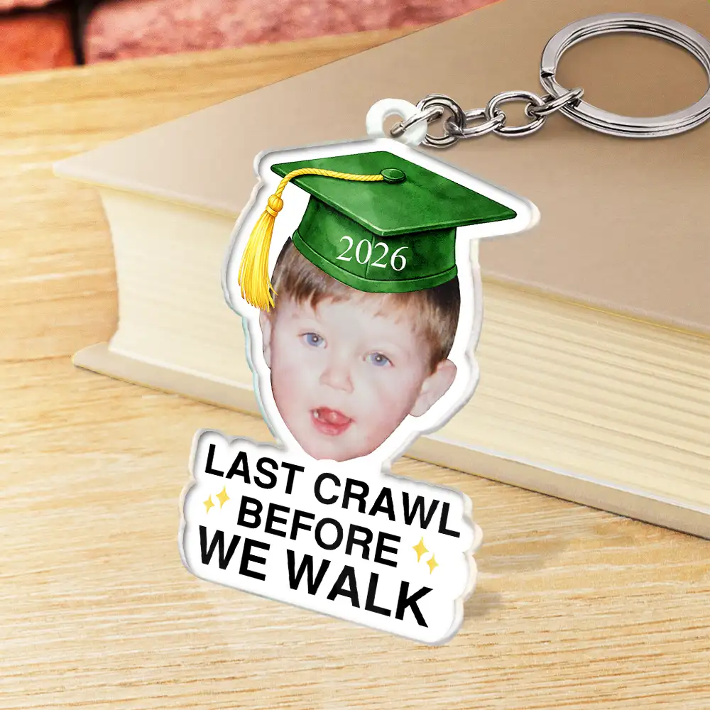 Custom Photo Childhood Look Who's Graduated - Personalized Acrylic Keychain - Image 3