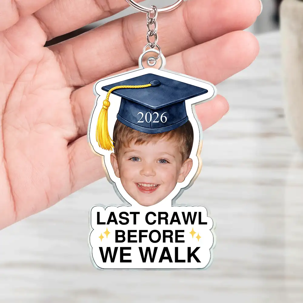 Custom Photo Childhood Look Who's Graduated - Personalized Acrylic Keychain - Image 5
