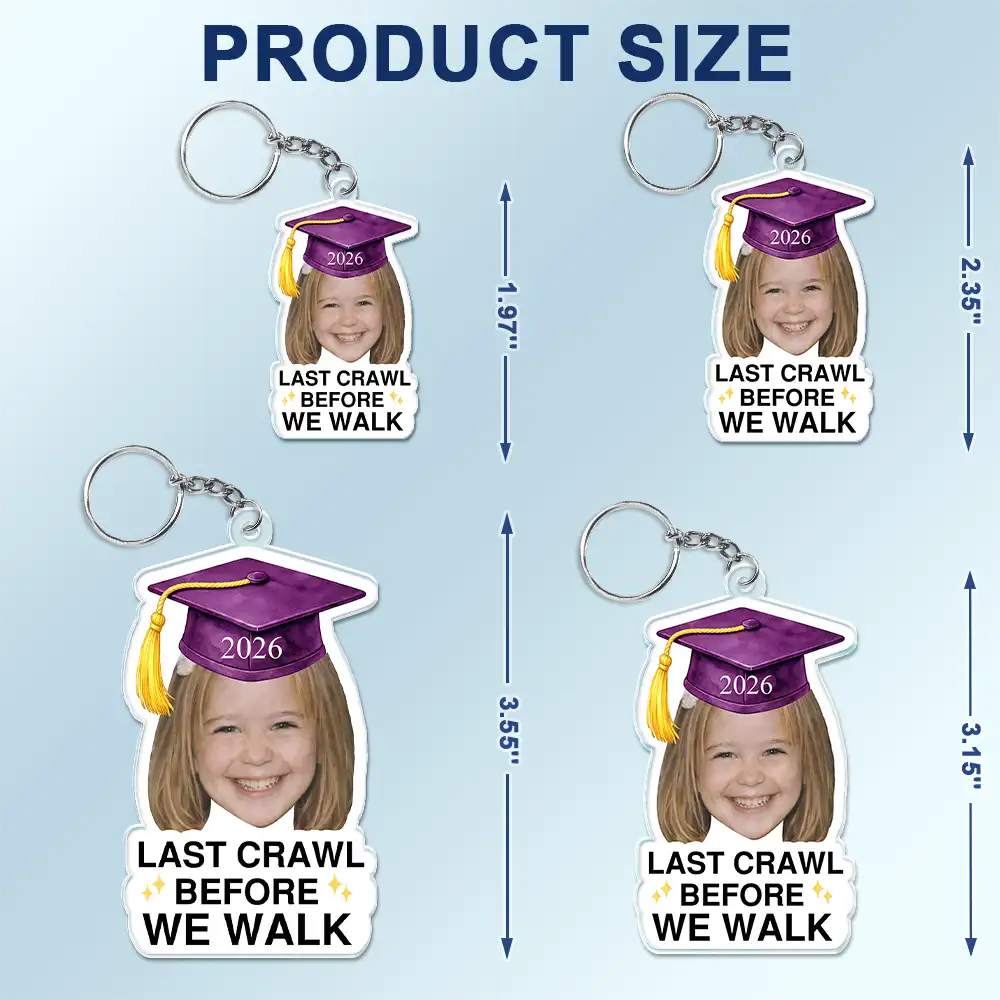 Custom Photo Childhood Look Who's Graduated - Personalized Acrylic Keychain - Image 6