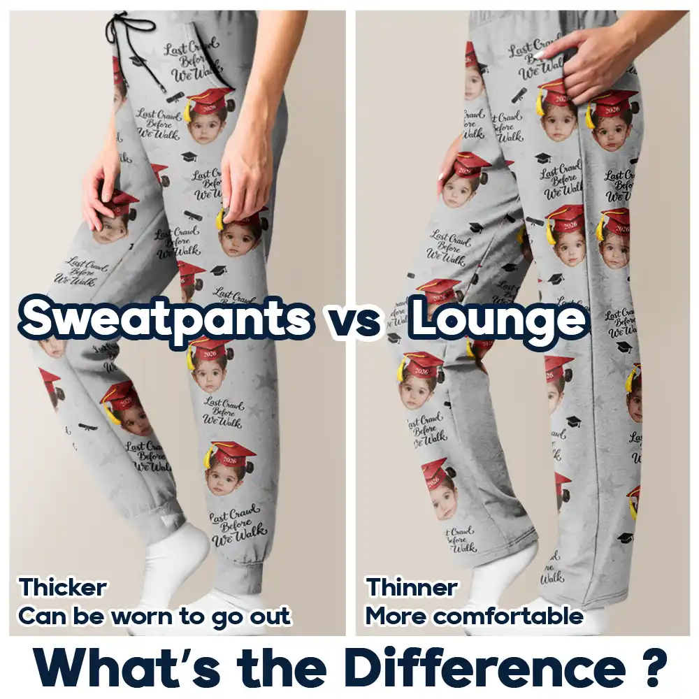 Custom Photo Childhood Look Who's Graduated - Personalized Pajama Pants - Image 6