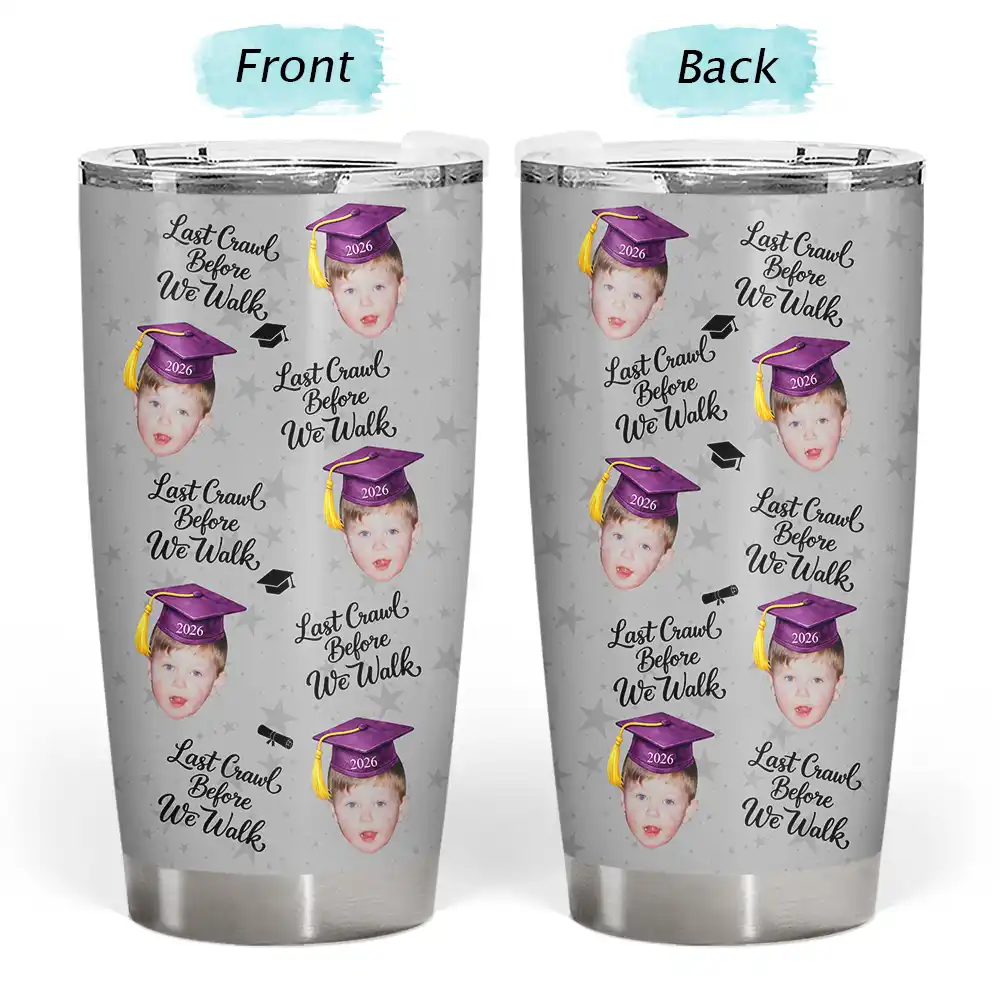 Custom Photo Childhood Look Who's Graduated - Personalized Tumbler - Image 4