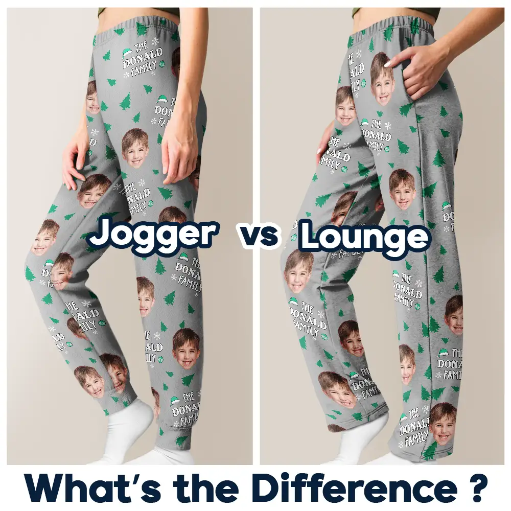 Custom Photo Christmas Family Faces - Personalized Pajama Pants - Image 7
