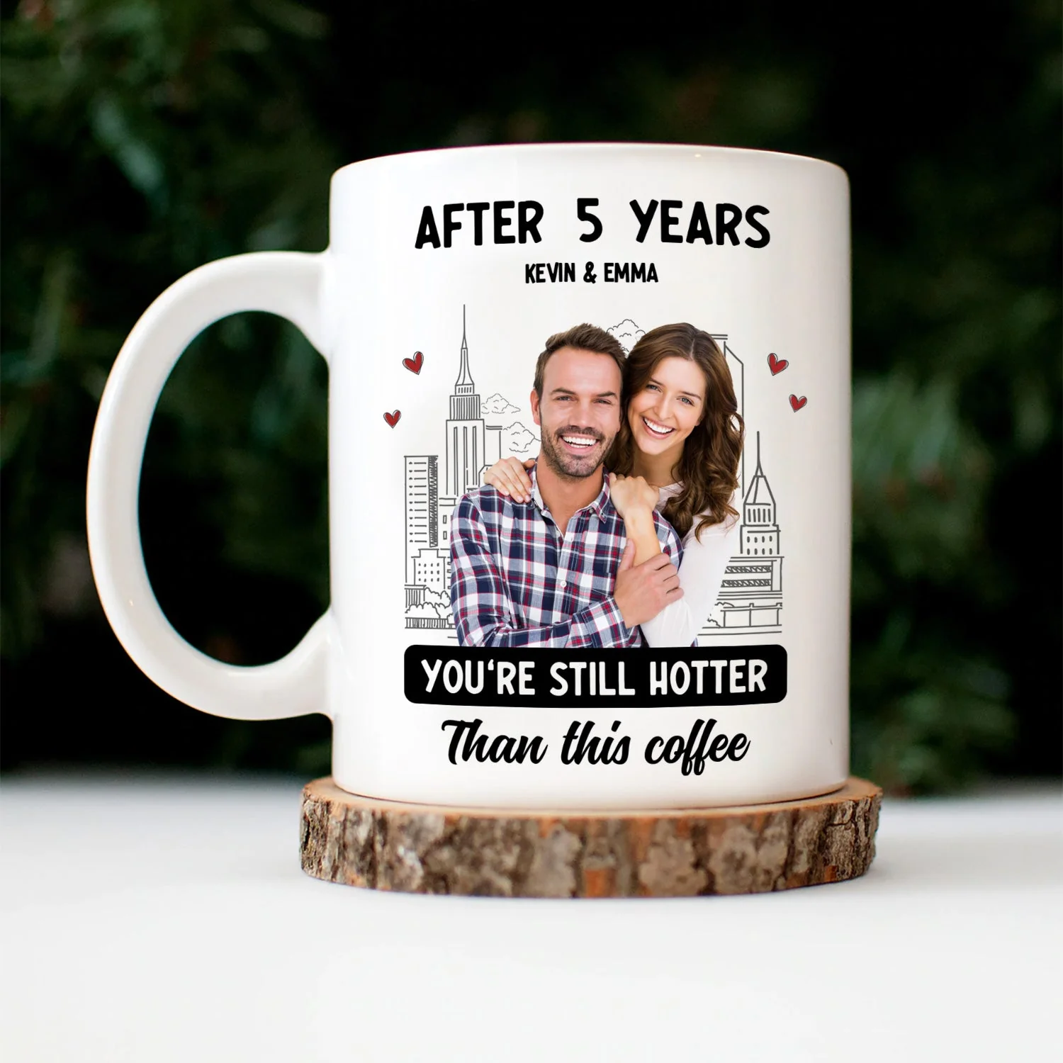 Custom Photo Couple After Years Hotter Than This Coffee - Gift For Couples - Personalized Mug - Image 6