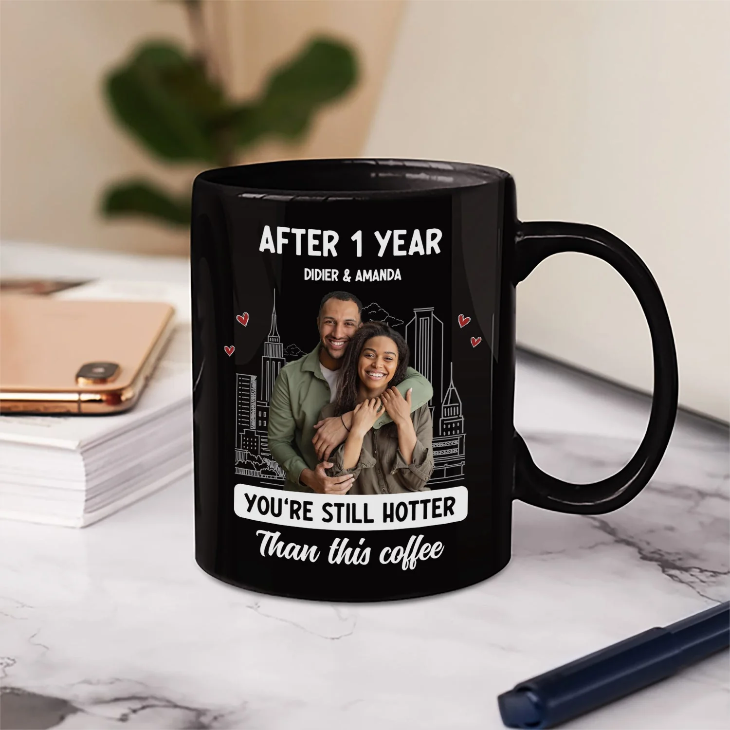 Custom Photo Couple After Years Hotter Than This Coffee - Gift For Couples - Personalized Mug - Image 7