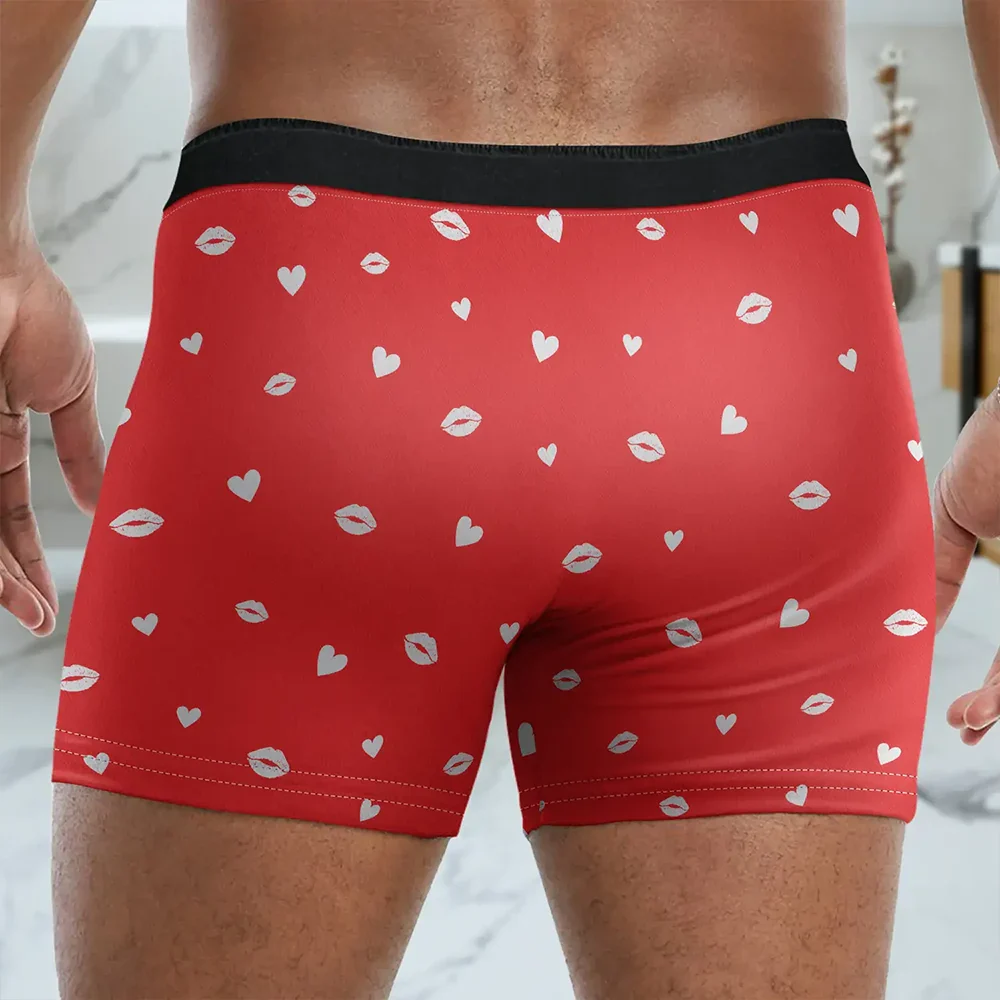Custom Photo Couple I Love You Every Day - Personalized Men's Boxer Briefs - Image 5