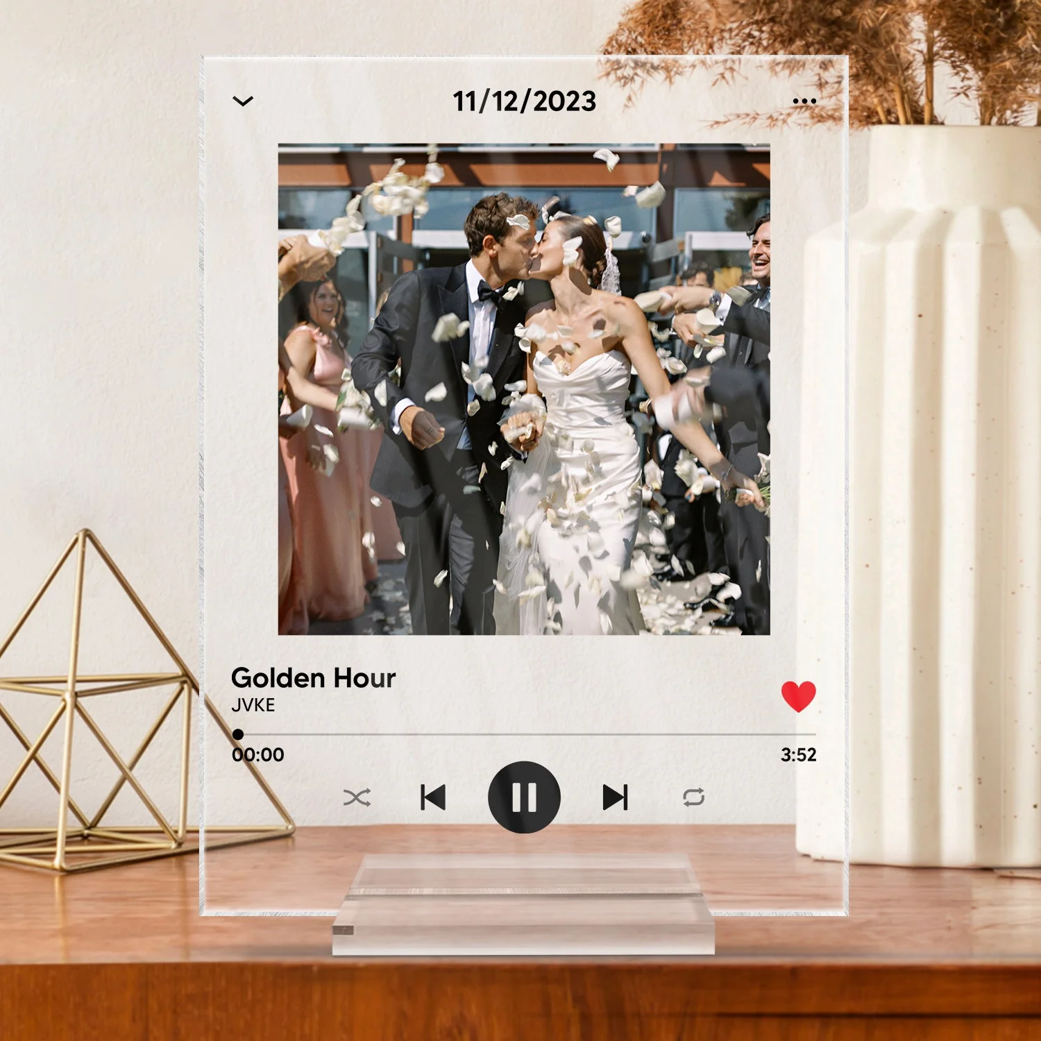 Custom Photo Couple Love Song - Gift For Couples - Personalized Vertical Rectangle Acrylic Plaque - Image 4