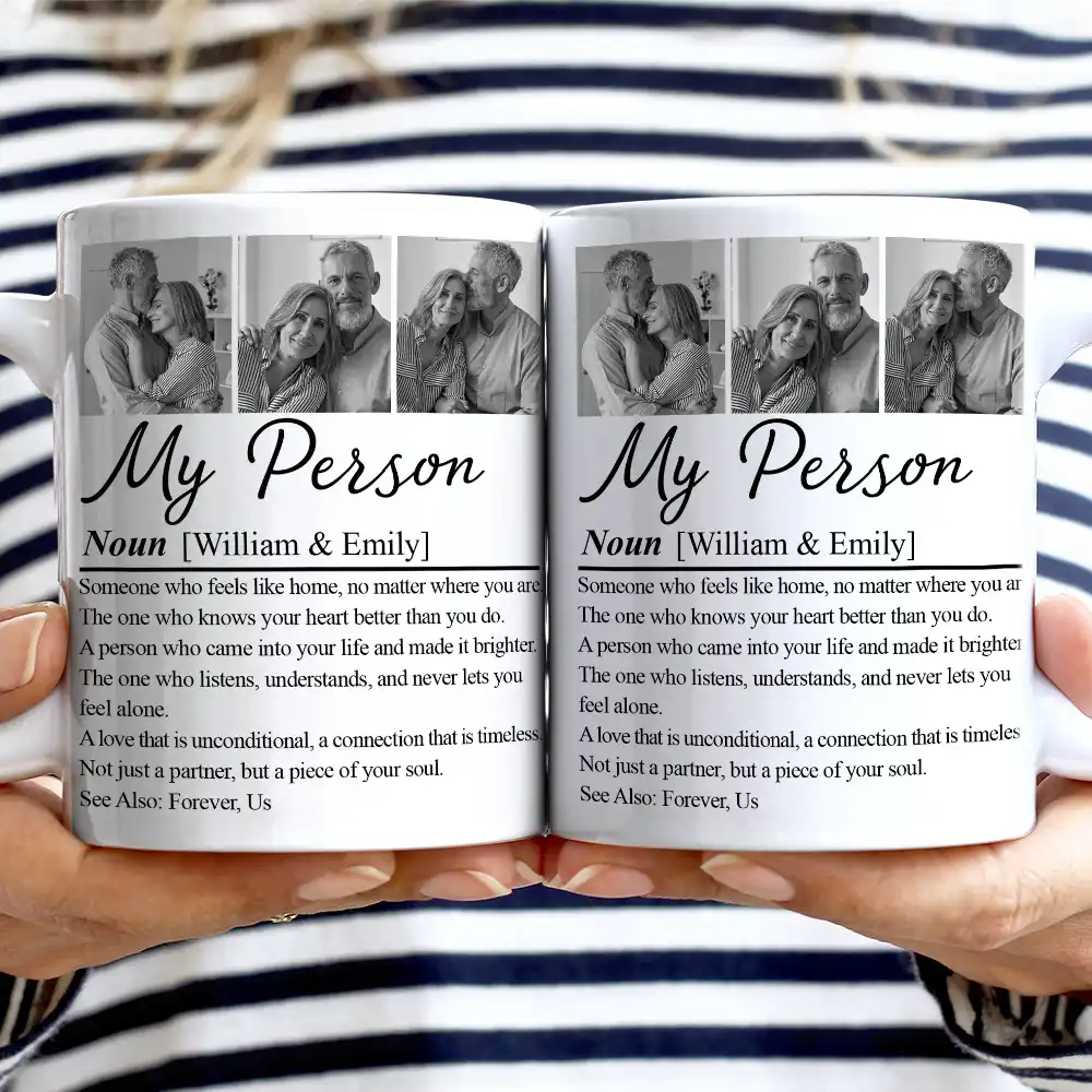 Custom Photo Couple My Person Definition - Personalized Mug - Image 2