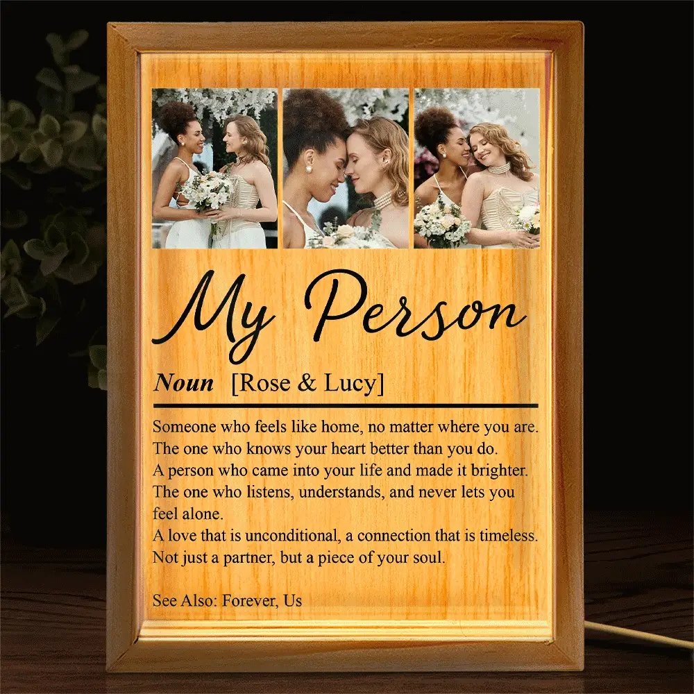 Custom Photo Couple My Person - Personalized Picture Frame Light Box - Image 2