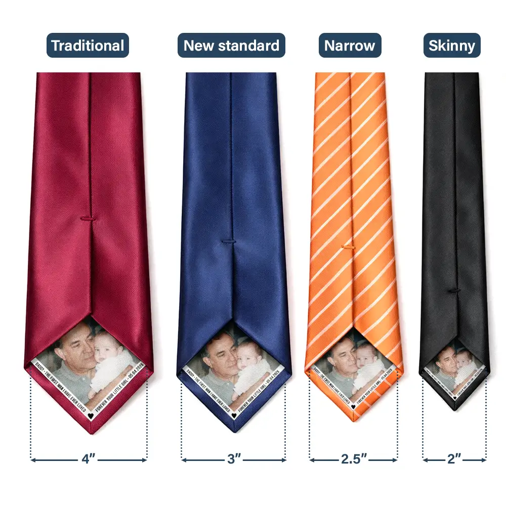 Custom Photo Dad The First Man I Ever Loved - Personalized Fabric Tie Patch - Image 3