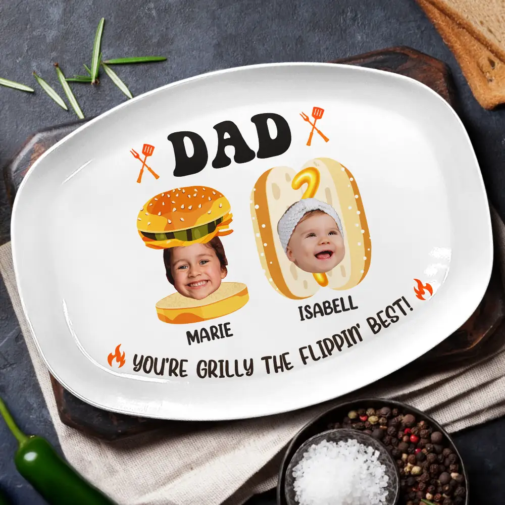 Custom Photo Dad You Are Grilly - Personalized Plate - Image 3