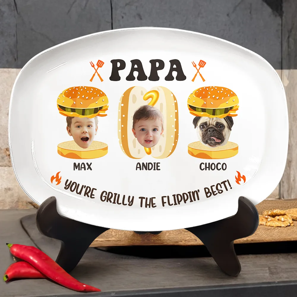 Custom Photo Dad You Are Grilly - Personalized Plate - Image 4