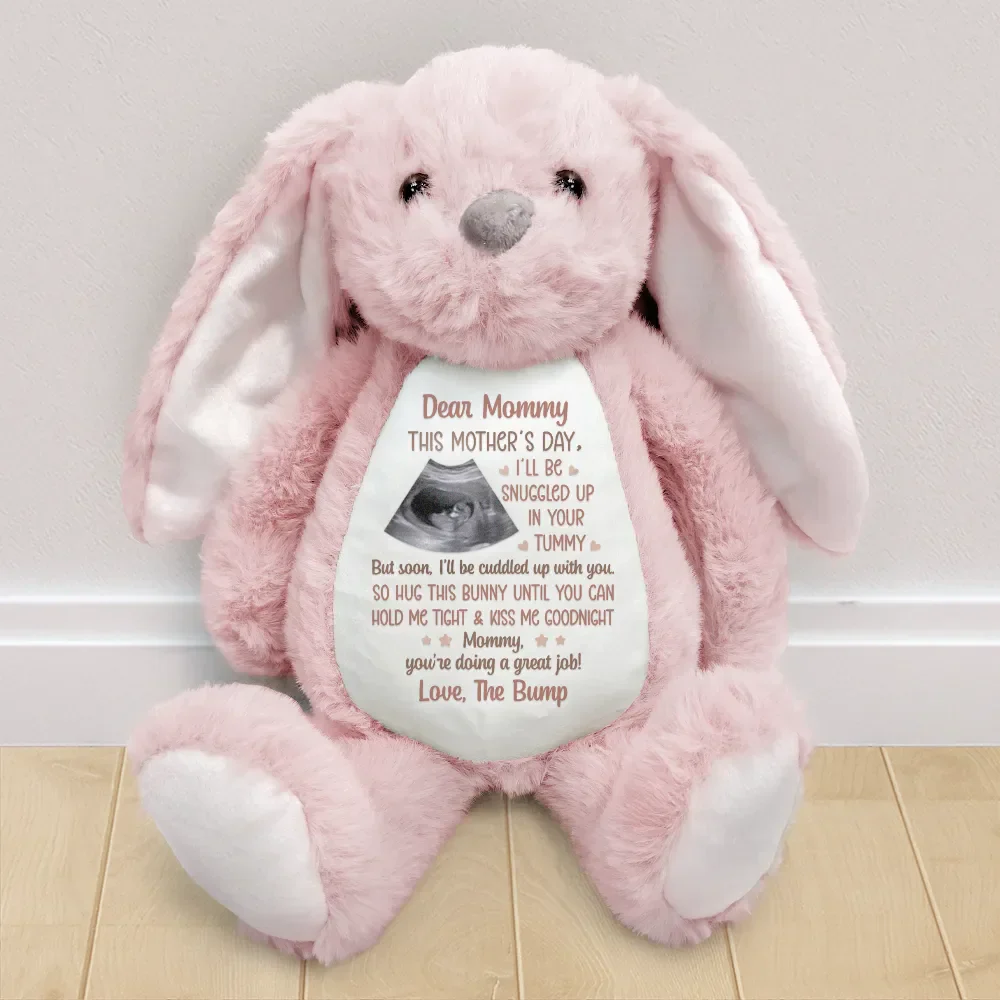 Custom Photo Dear Mommy This Mother's Day - Personalized Soft Toy Bunny - Image 2