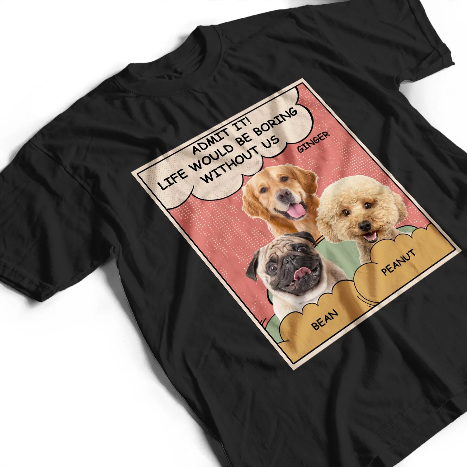 Custom Photo Dog Cat Boring Life Without Me - Gift For Pet Lovers - Personalized T Shirt - Image 4