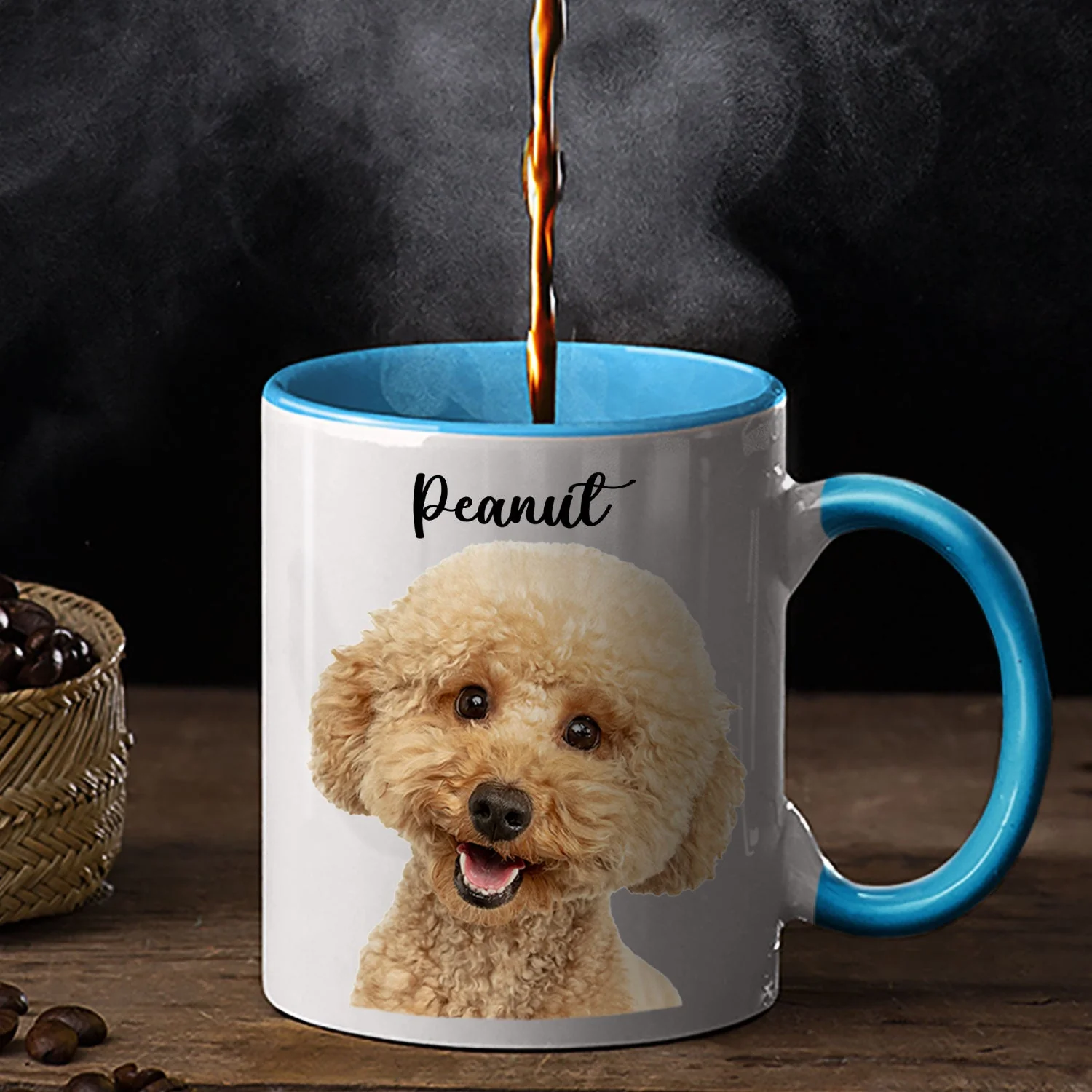 Custom Photo Dog Cat - Gift For Pet Lovers - Personalized Accent Mug - Image 3