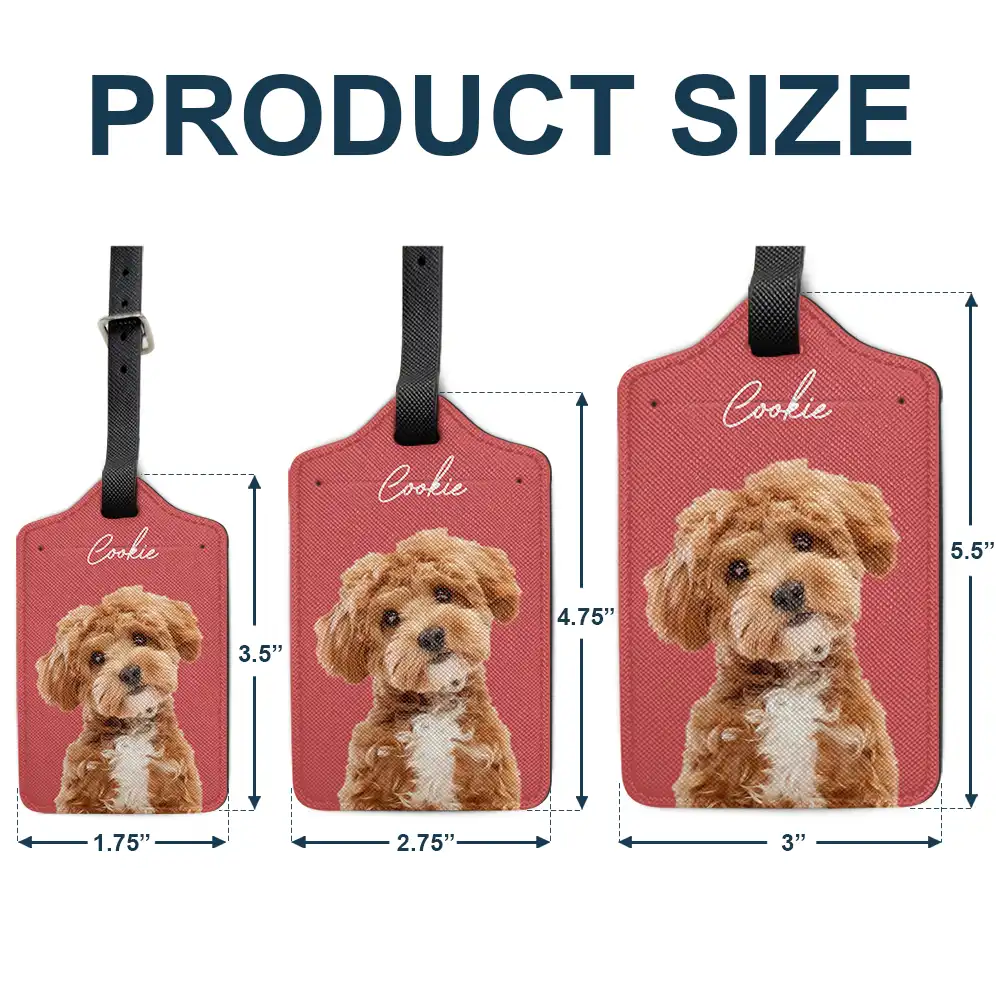 Custom Photo Dog Cat Pet Human - Personalized Luggage Tag - Image 6