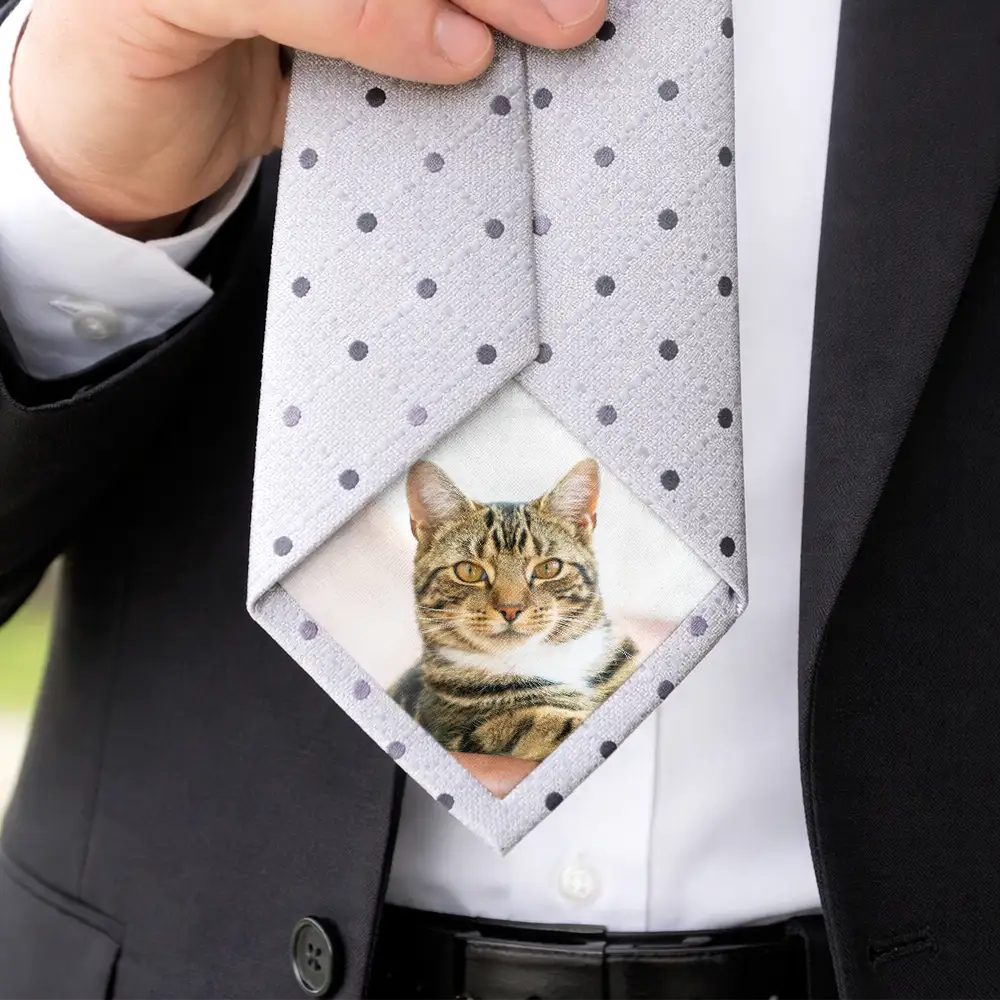 Custom Photo Dog Cat Pet - Personalized Fabric Tie Patch - Image 5