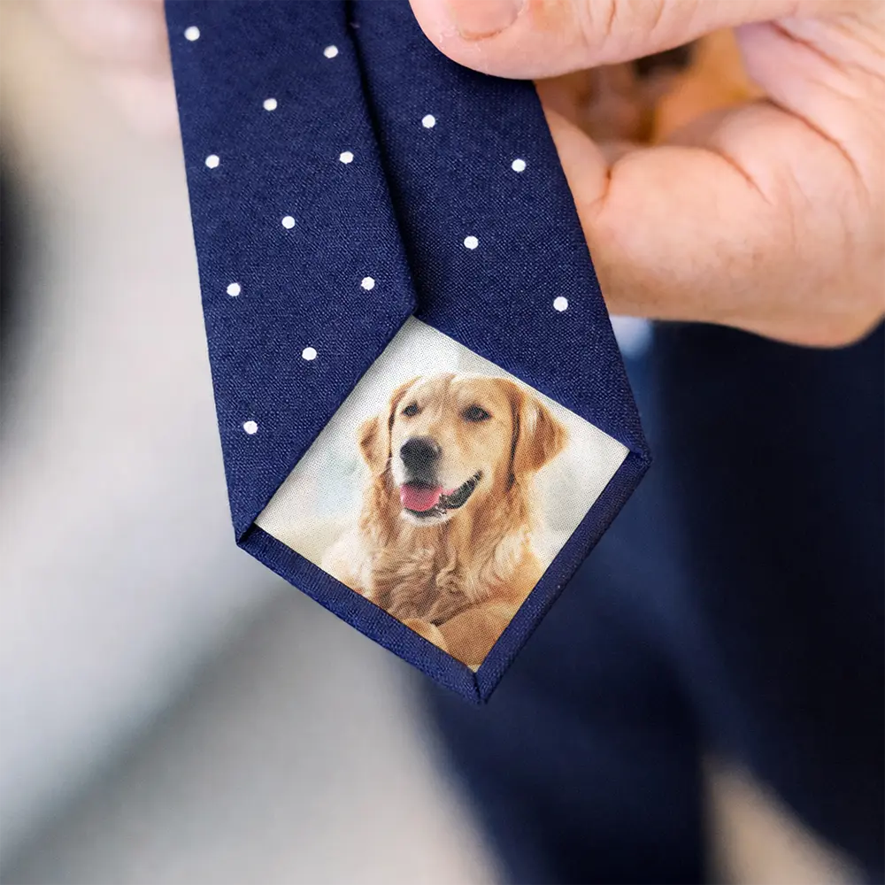 Custom Photo Dog Cat Pet - Personalized Fabric Tie Patch - Image 6