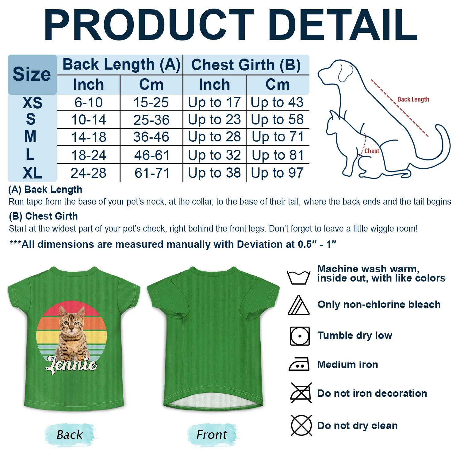 Custom Photo Dog Cat Retro - Gift For Pet Lovers - Personalized Pet Shirt - Image 3