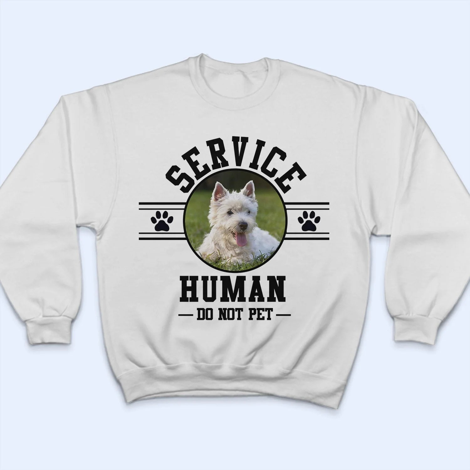 Custom Photo Dog Cat Service Human Do Not Pet - Gift For Pet Lovers - Personalized T Shirt - Image 5