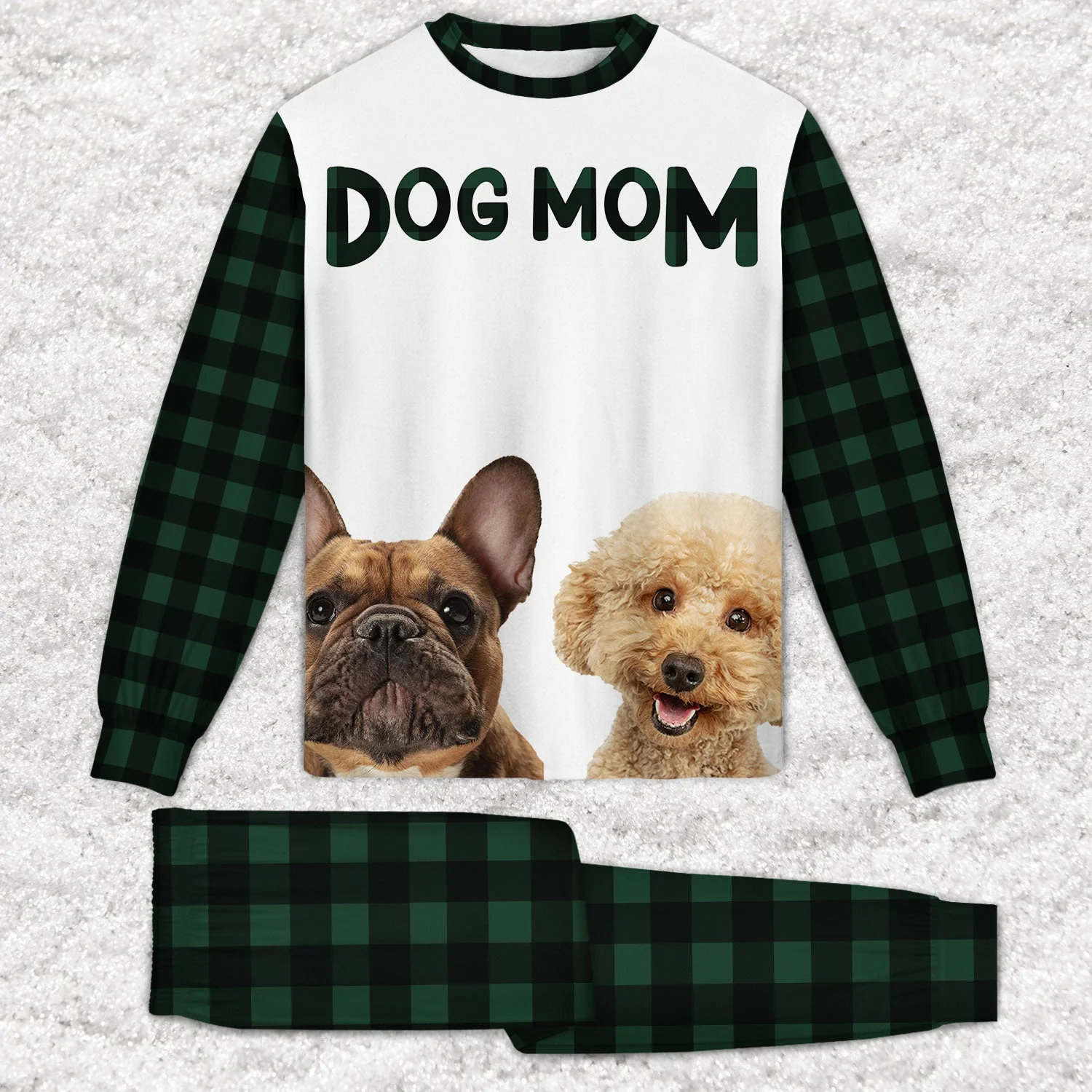 Custom Photo Dog Mom Dog Dad - Gift For Dog Lovers - Personalized Unisex Pajamas Set - Image 4