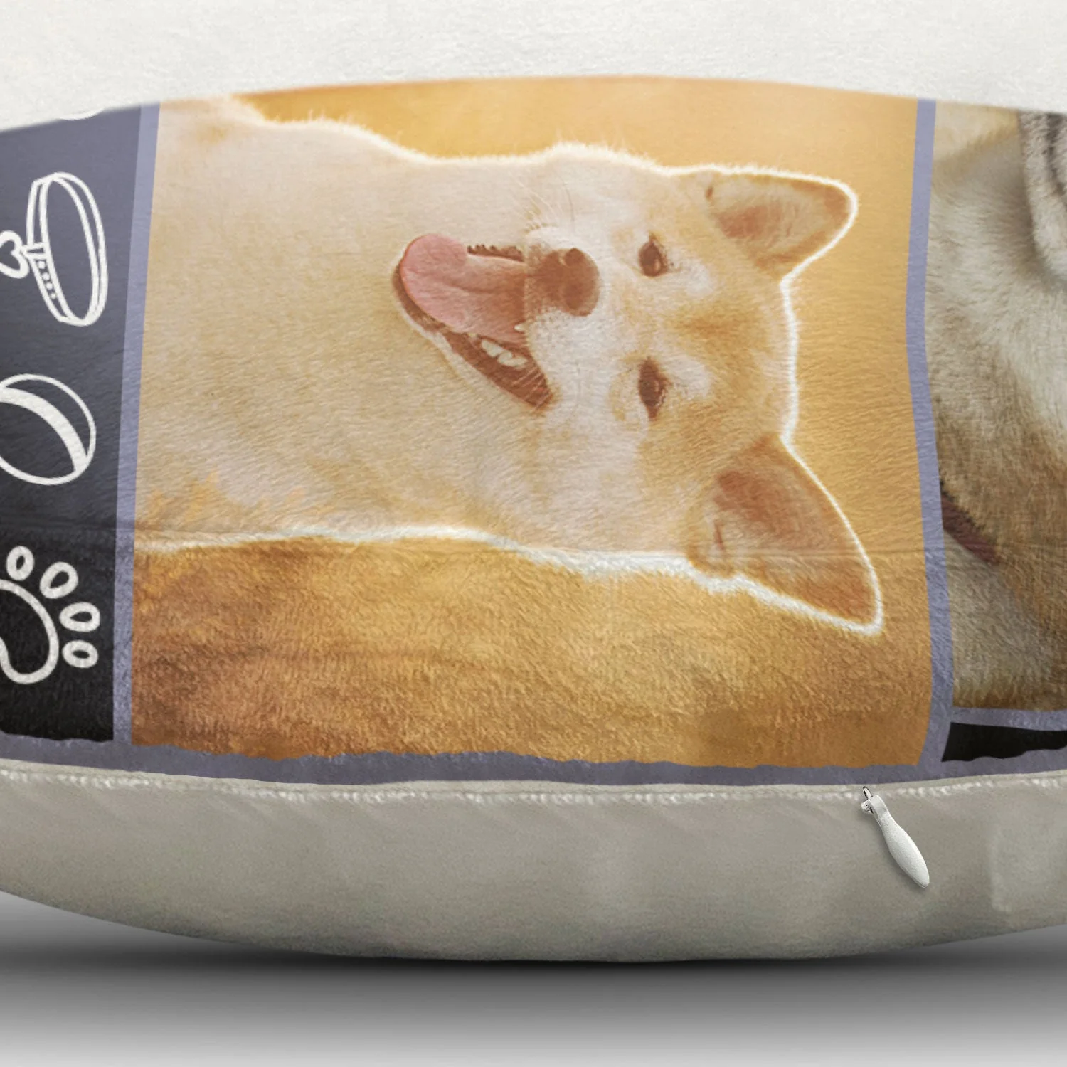 Custom Photo Dog Shape - Gift For Dog Lovers, Dog Mom, Dog Dad - Personalized Custom Shaped Pillow - Image 4