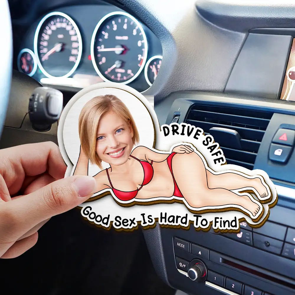 Custom Photo Drive Safe Hard To Find - Personalized Custom Shaped Car Visor Clip - Image 4