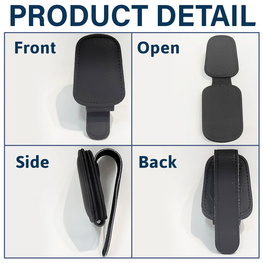 Custom Photo Drive Safe I Am Waiting At Home - Personalized Sunglasses Holder For Car Visor - Image 6