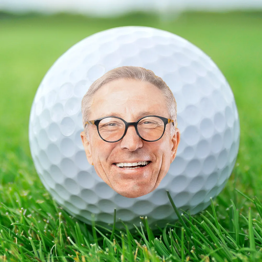 Custom Photo Every Hit Feels Like It's Not My Problem Anymore Retirement - Personalized Golf Ball - Image 3