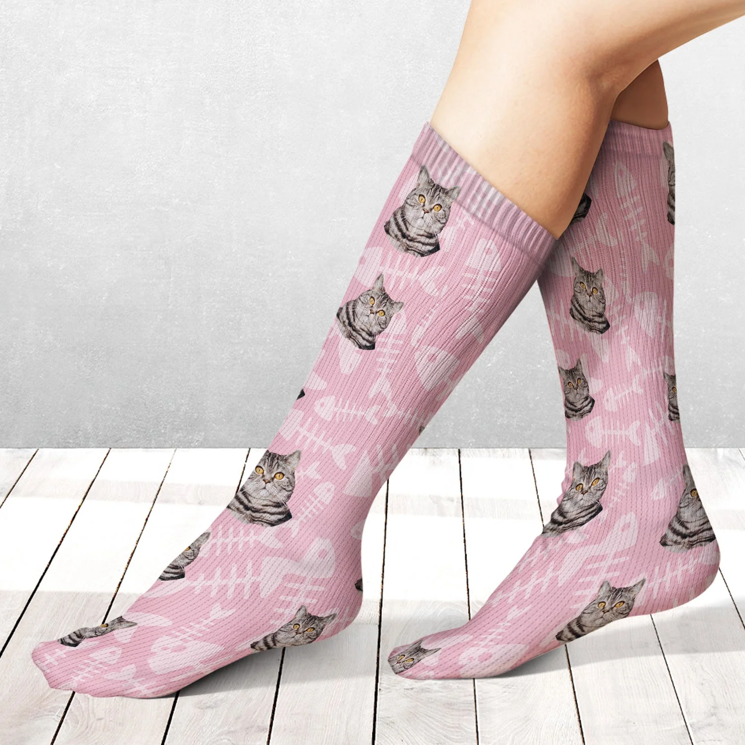 Custom Photo Face Cut Family Children Pet - Gift For Father, Mother, Family - Personalized Socks - Image 3