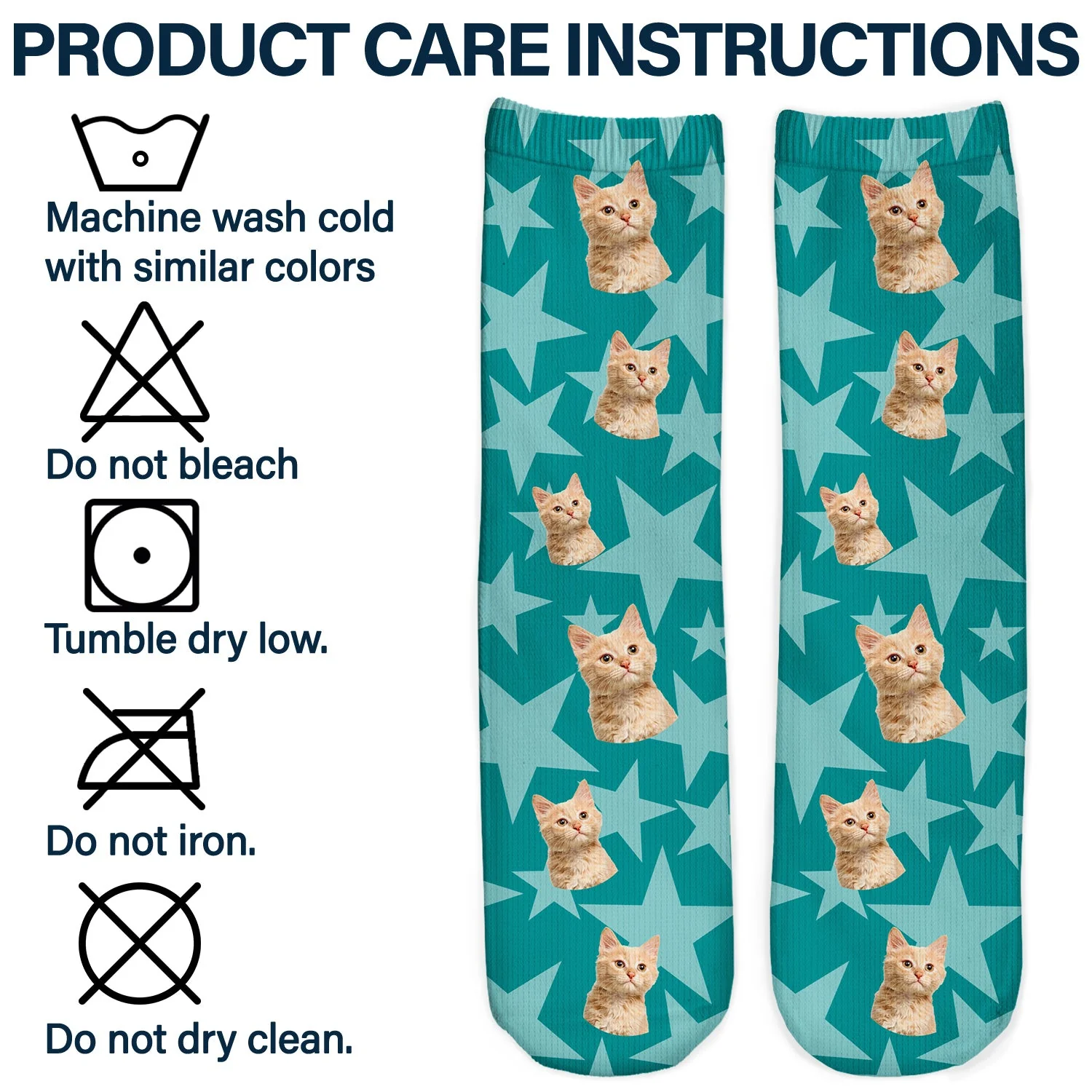 Custom Photo Face Cut Family Children Pet - Gift For Father, Mother, Family - Personalized Socks - Image 7