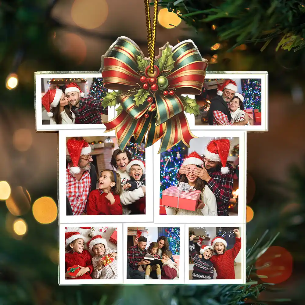 Custom Photo Family Bestie Colleagues Gift Shape - Personalized Custom Shaped Acrylic Ornament - Image 3