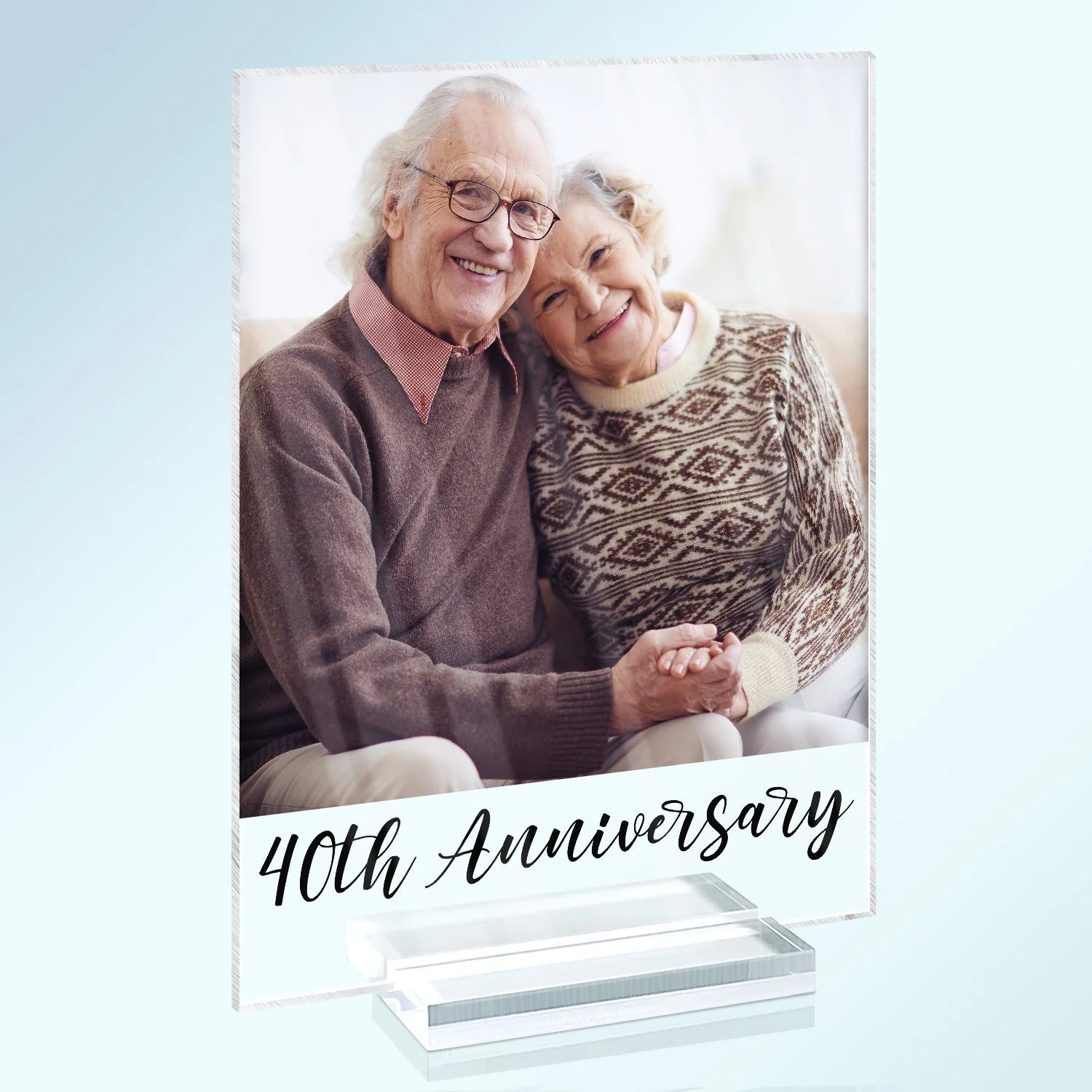 Custom Photo Family - Gift For Couples, Besties, Sibling, Dog Lovers, Cat Lovers - Personalized Vertical Rectangle Acrylic Plaque - Image 2