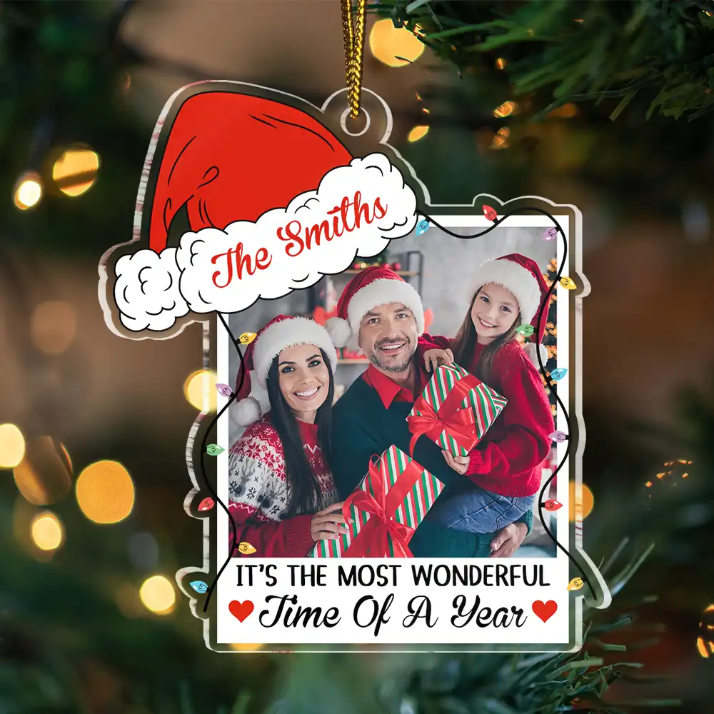 Custom Photo Family Together We Make A Family - Personalized Custom Shaped Acrylic Ornament - Image 3