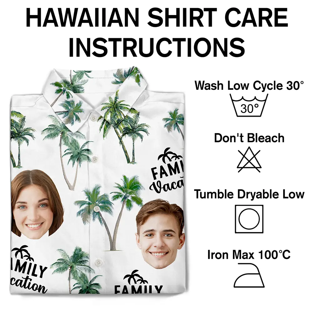 Custom Photo Family Vacation Family Trip - Personalized Hawaiian Shirt - Image 8