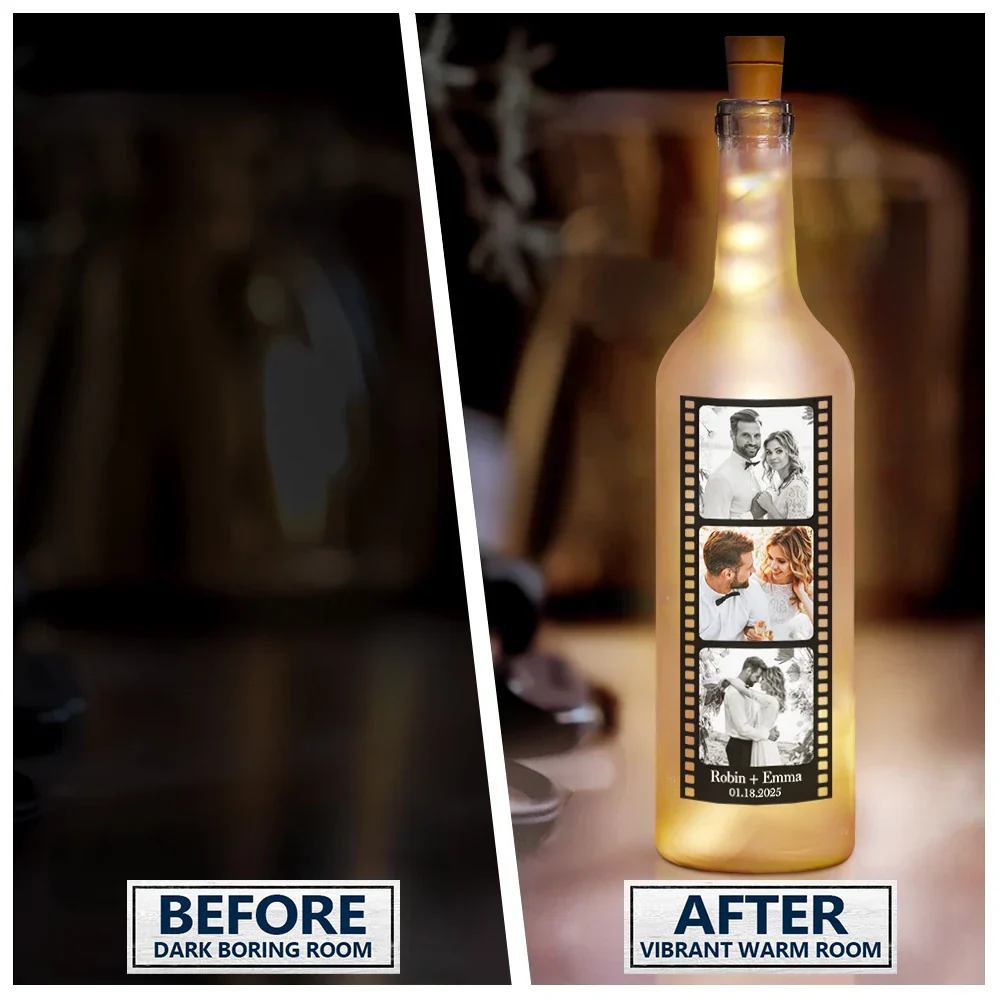 Custom Photo Film Strip - Personalized Bottle Light - Image 3