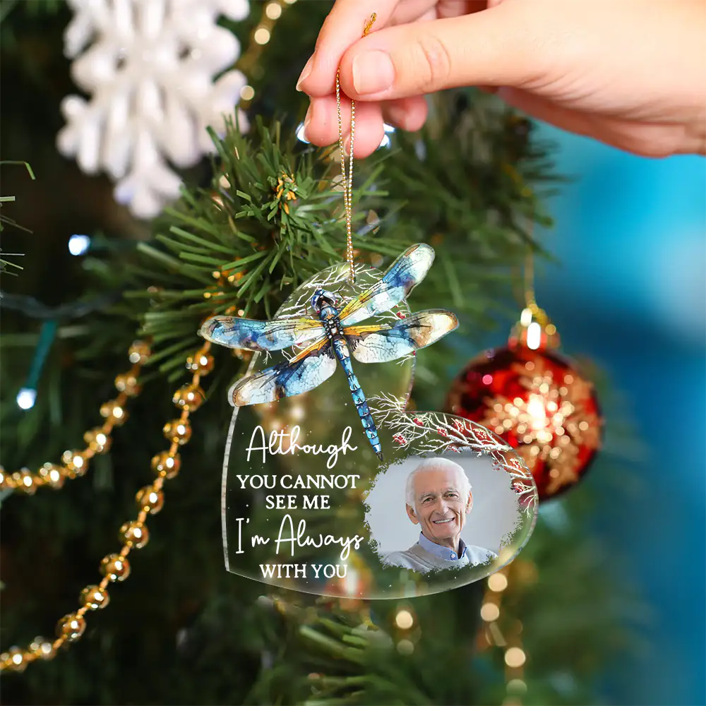 Custom Photo Flying Bird Although You Cannot See Me - Personalized Custom Shaped Acrylic Ornament - Image 4