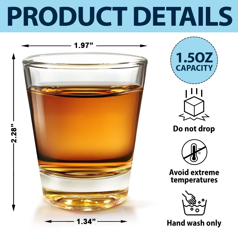 Custom Photo For The Times I Drive - Personalized Shot Glass - Image 6