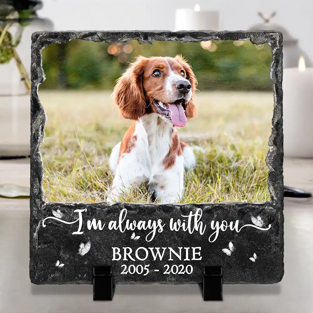 Custom Photo Forever In My Heart - Personalized Rectangle Memorial Garden Stone - Image 4