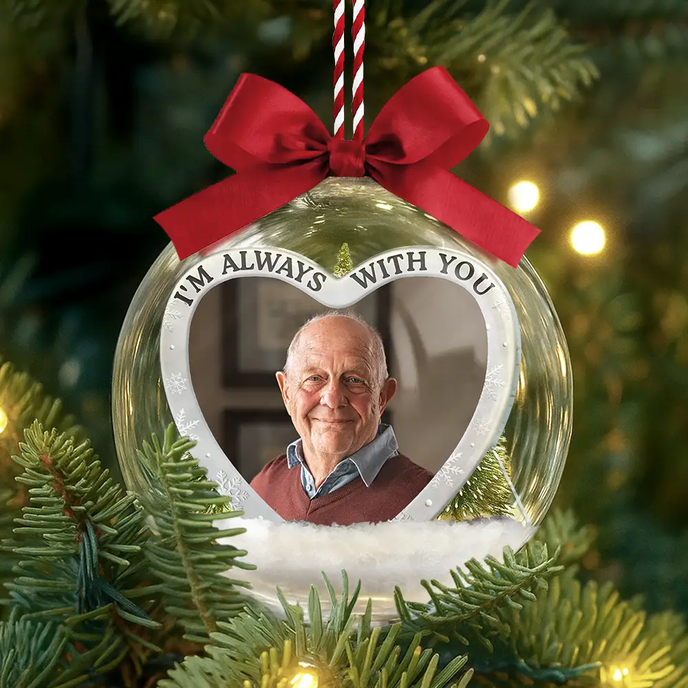 Custom Photo Forever Loved Memorial Dog Cat Family - Personalized 3D Acrylic Ball Ornament - Image 3