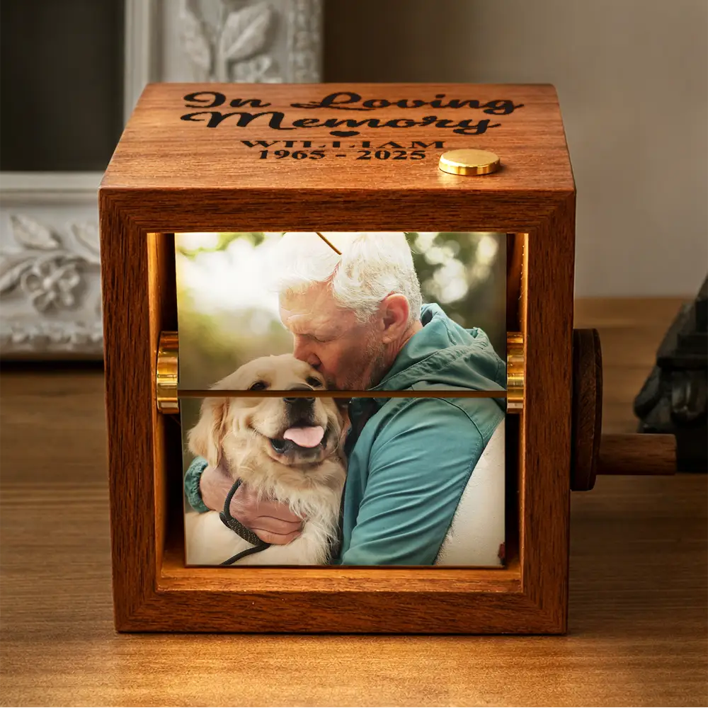 Custom Photo Forever Loved Memorial Dog Cat - Personalized Flipbook Frame Animation Machine - Image 2