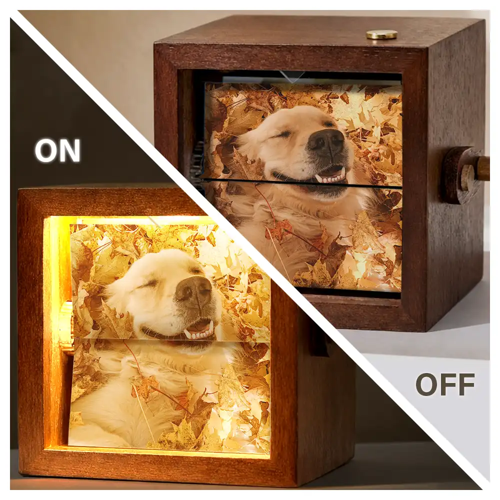 Custom Photo Forever Loved Memorial Dog Cat - Personalized Flipbook Frame Animation Machine - Image 4