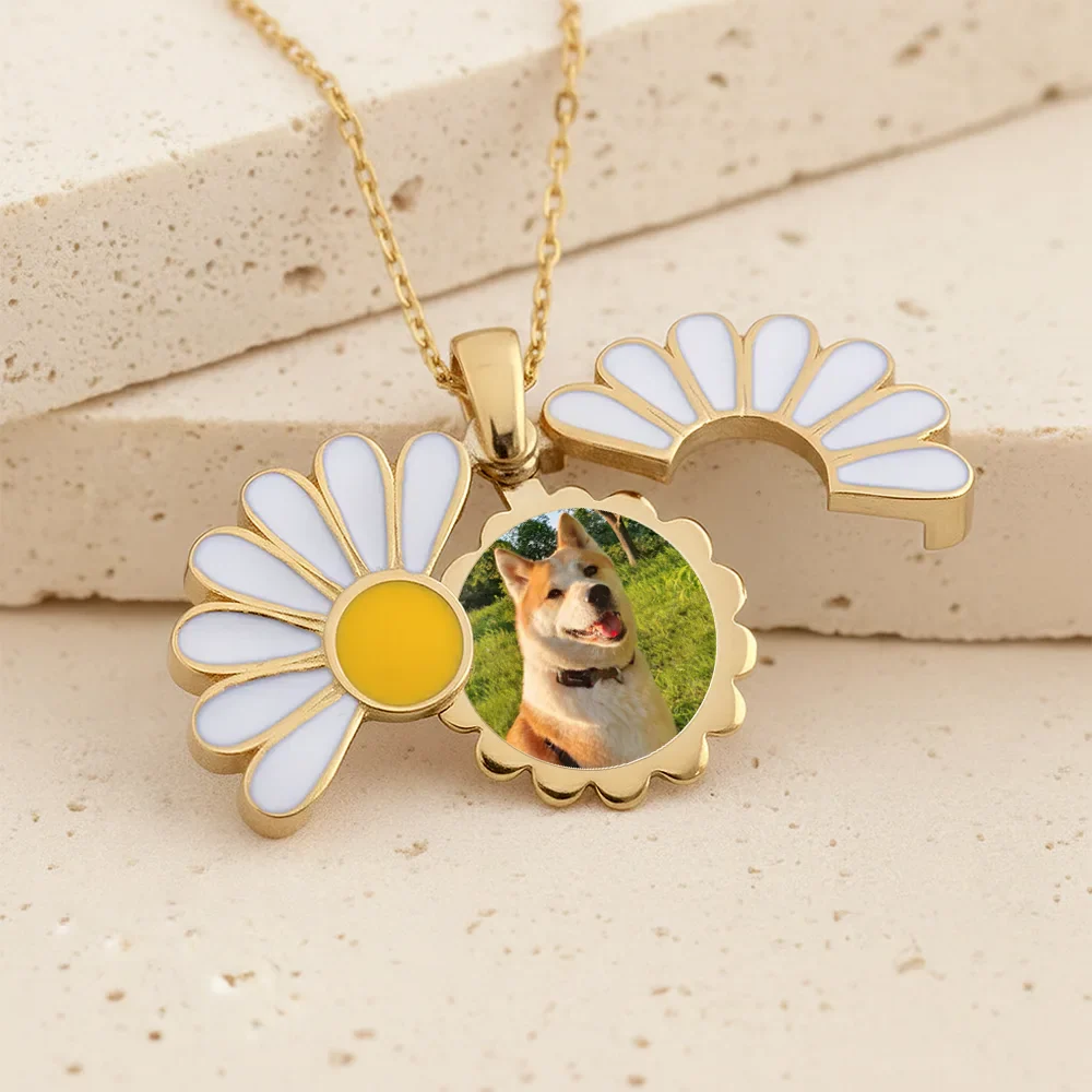 Custom Photo Frame In Memorial Of Loved Ones - Personalized Hidden Message Necklace - Image 3