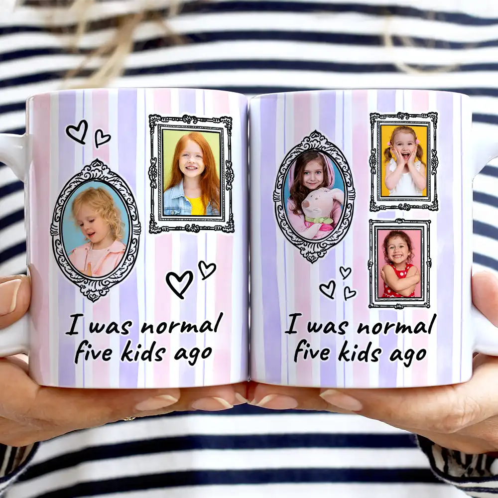 Custom Photo Frames Normal Mom - Personalized White Edge-to-Edge Mug - Image 2