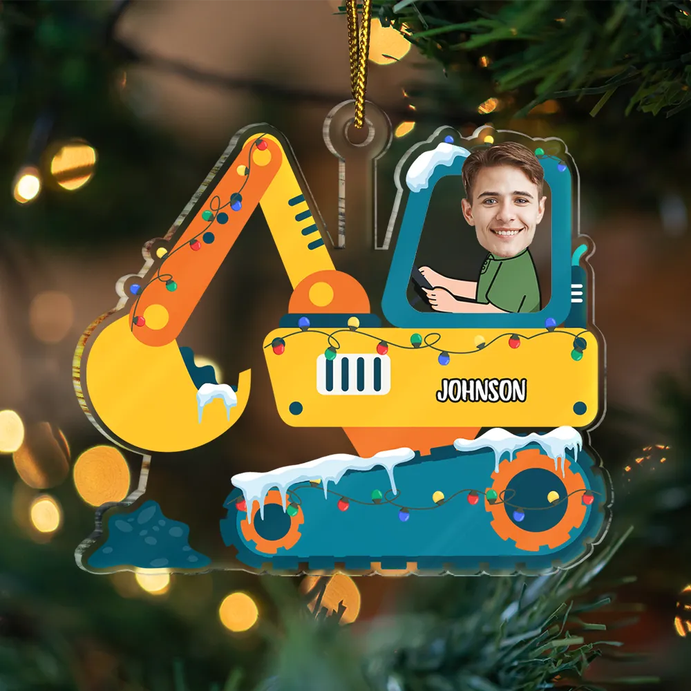 Custom Photo Funny Face Vehicle - Personalized Custom Shaped Acrylic Ornament - Image 4