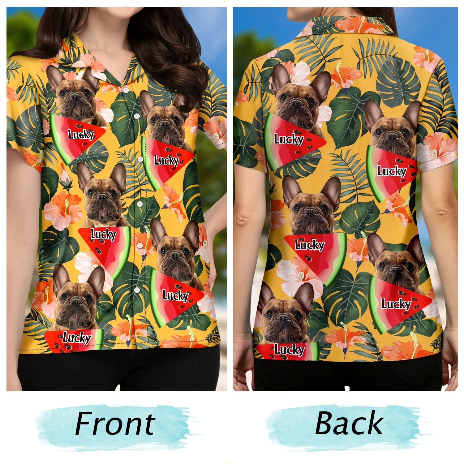 Custom Photo Funny Family Pet Face - Gift For Men, Best Friends, Siblings, Dog And Cat Lovers - Personalized Custom Hawaiian Shirt - Image 4