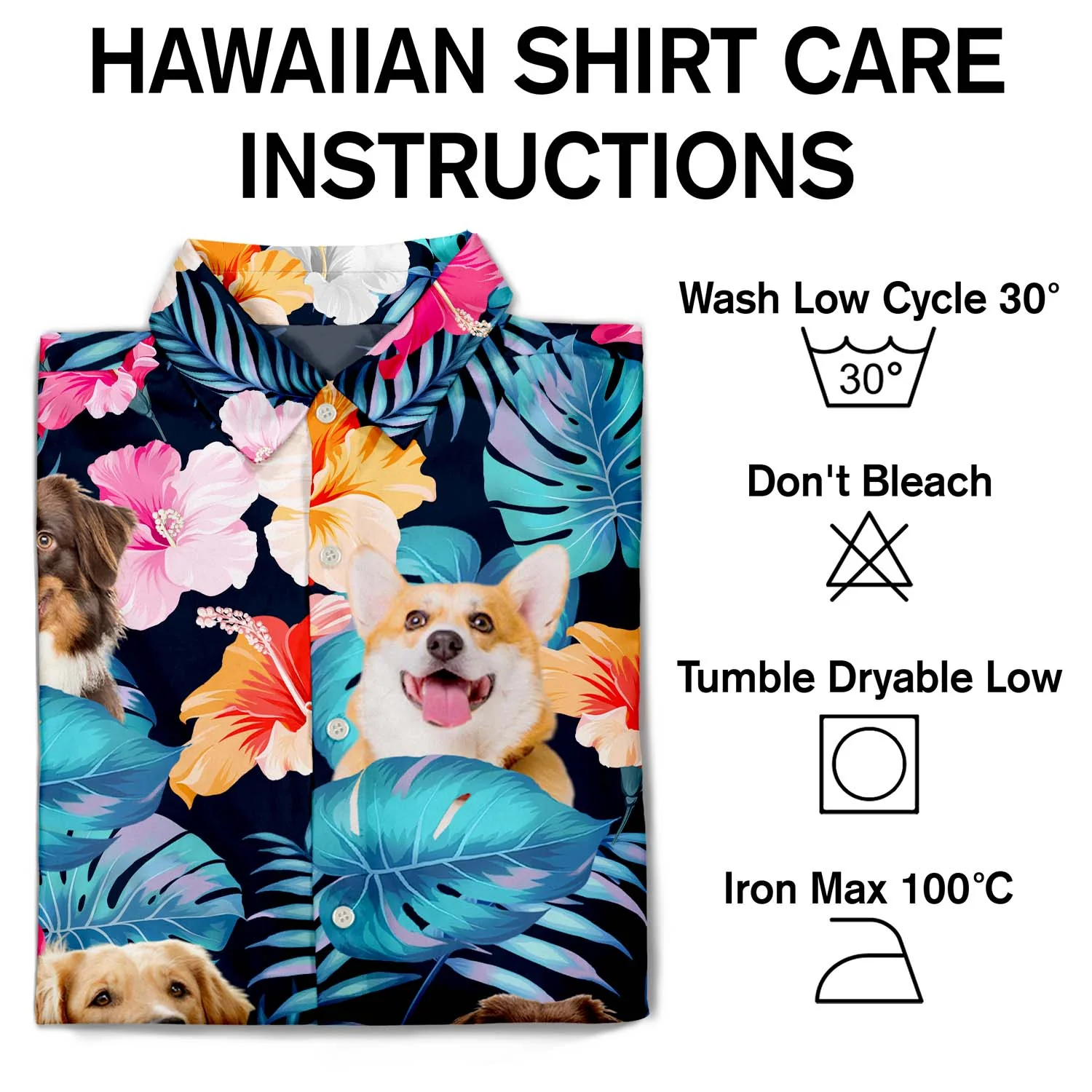 Custom Photo Funny Family Pet - Gift For Men, Dog And Cat Lovers - Personalized Custom Hawaiian Shirt - Image 5