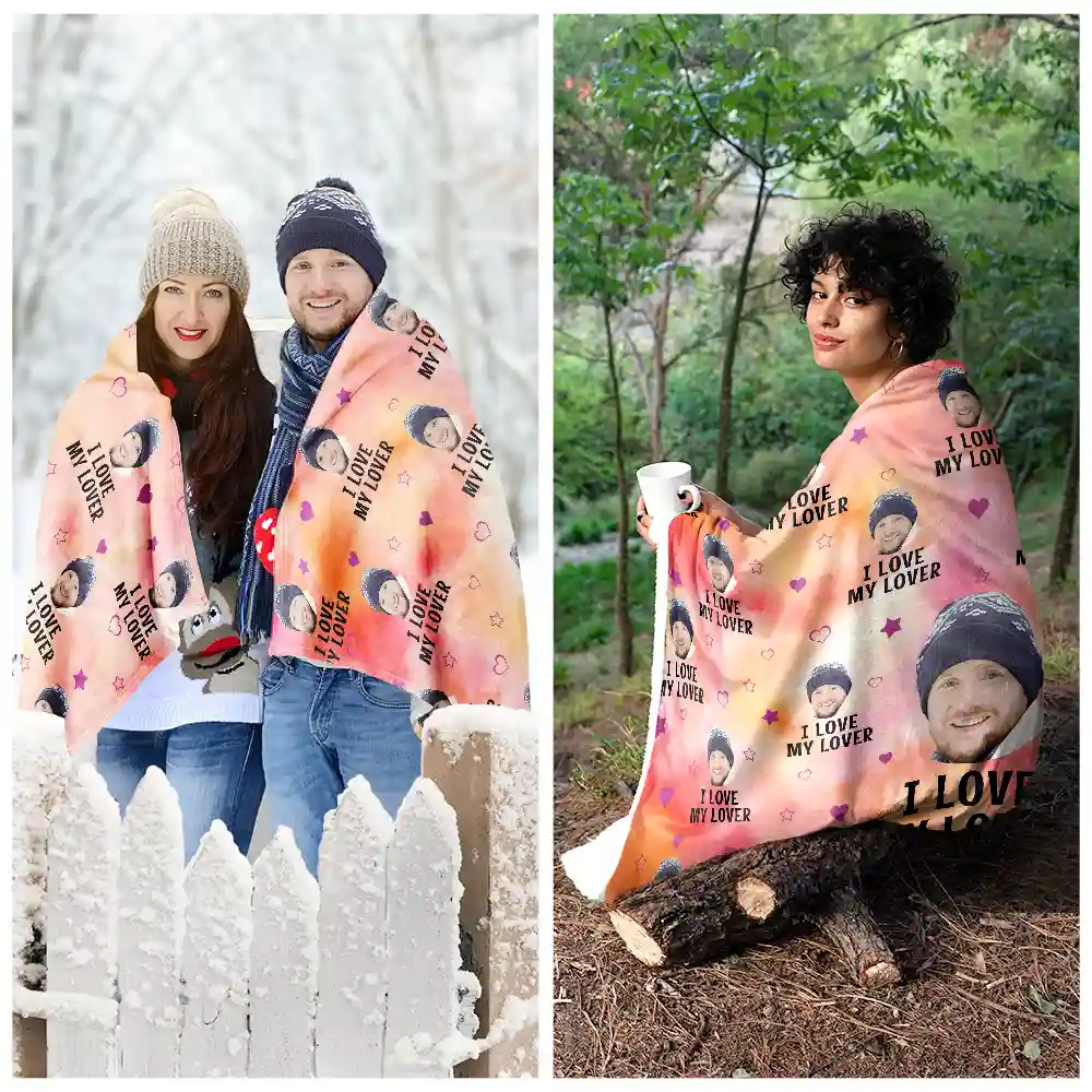 Custom Photo Funny I Love My Husband - Personalized Wearable Blanket - Image 5