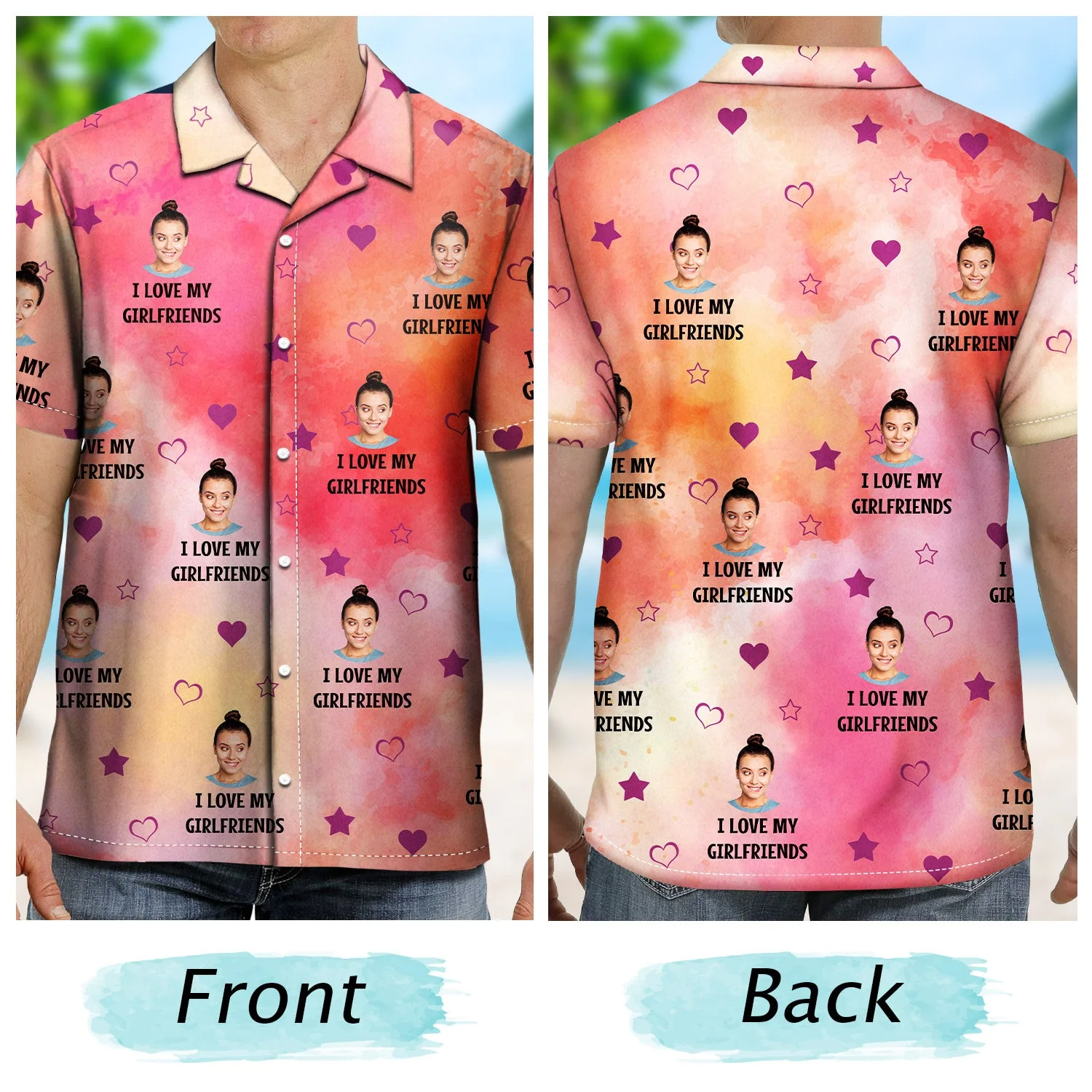 Custom Photo Funny I Love My Lover - Gift For Husband, Boyfriend - Personalized Hawaiian Shirt - Image 5
